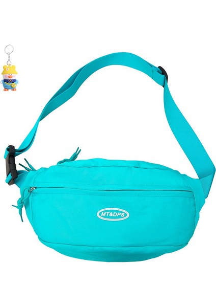 Göğüs Çantası Crossbody Çantası Kadın Gündelik Çok Yönlü Kanvas Crossbody Çantası Seyahat Bel Çantası Bisiklet Omuz Çantası (Yurt Dışından)