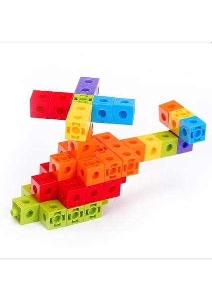 Geçmeli Birim Küpler Matematiğe Ilk Adım Eğitici Birim Küp Snap Cubes Akıl Küpleri 100 Parça