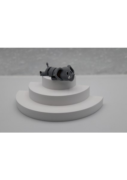 Sevimli Hareketli Eğitici Hayvan Figürü / Oyuncak - Mini Bebek Fil