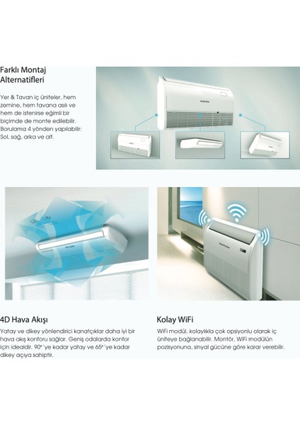 48.000 BTU/HR32 Yer&tavan Tipi Inverter Klima