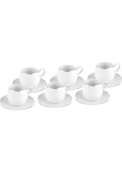 Hülya 6 Kişilik Kahve Fincan Takımı 90 ml