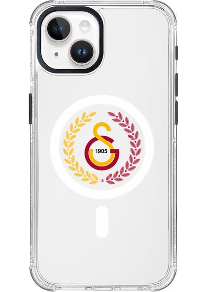iPhone 15 Uyumlu Galatasaray Yaprak Arma Magsafe Lisanslı Telefon Kılıfı