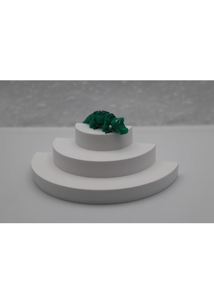 Sevimli Hareketli Eğitici Hayvan Figürü / Oyuncak - Mini Timsah