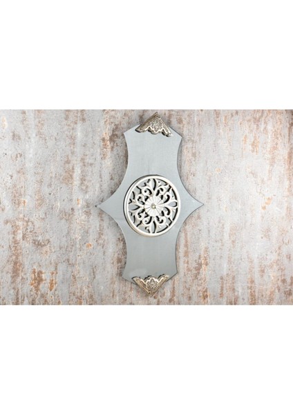 Seta Kristal Duvar Aynası Üçgen Kulp Füme Platin 59 x 38 cm fiyatları