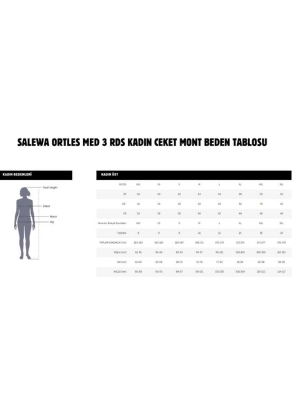 Ortles Med 3 Rds Down Kadın Ceket Mont Siyah modelleri