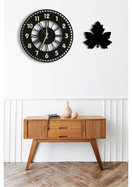 Dekoratif Duvar Saati 50X50CM + Vazo Tablo fiyatları