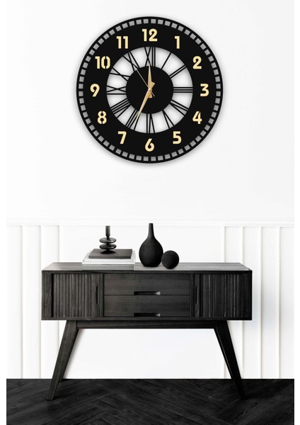 Dekoratif Duvar Saati 50X50CM + Vazo Tablo indirimleri