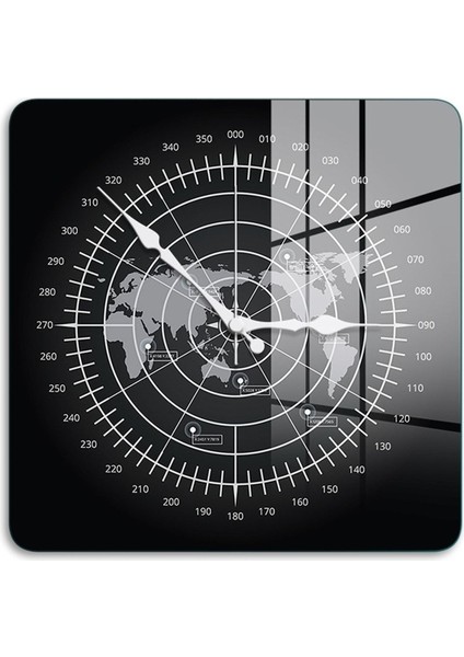 Cam Duvar Saati Kare 1065 30 x 30 cm fiyatları