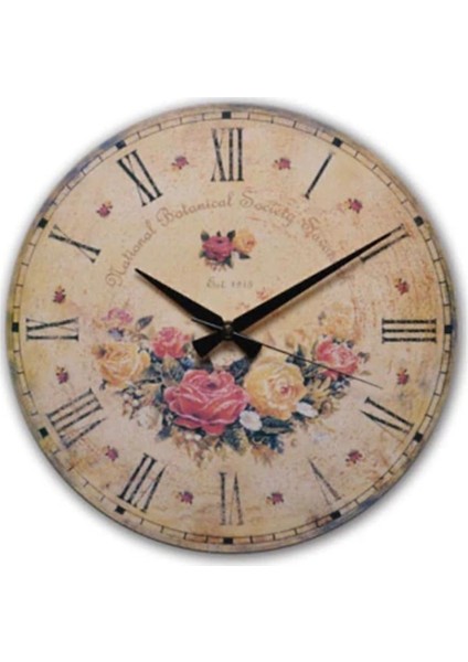 Ahşap 30 Cm. Eskitma Duvar Saati modelleri