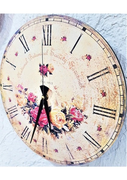 Ahşap 30 Cm. Eskitma Duvar Saati fırsatları