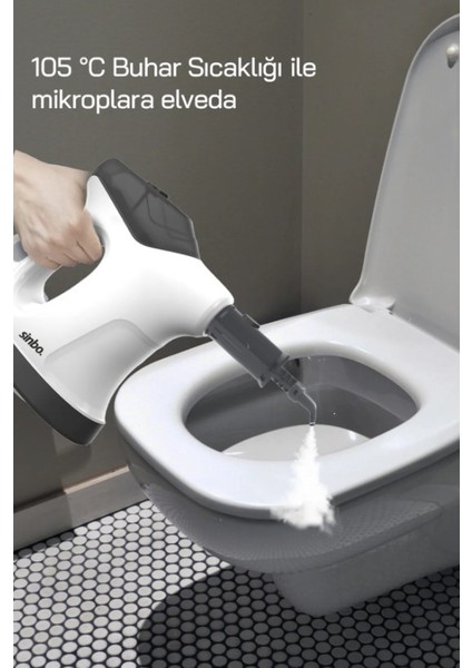 SSC-6424 9 In 1 Çok Fonksiyonlu El Tipi Basınçlı Buharlı Temizlik Makinesi