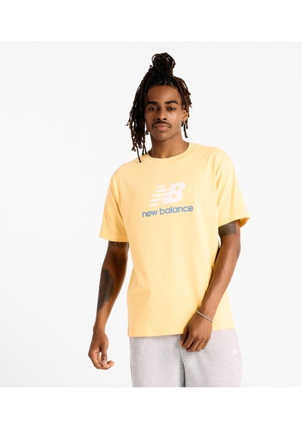 Athletics Logo Erkek Sarı T-SHIRT.801