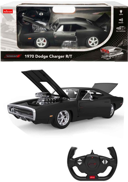 1970 Dodge Charger Sesli ve Işıklı Uzaktan Kumandalı Araba Orijinal Lisanslı