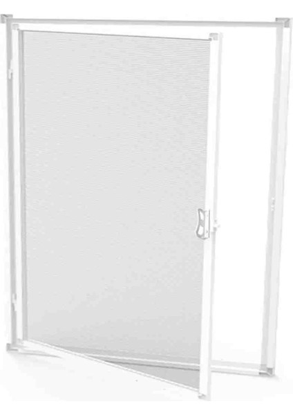 Menteşeli Pencere Sinekliği Beyaz (En: 0-70 Cm. Boy: 0-130 Cm) Istenilen Ölçüde indirimleri