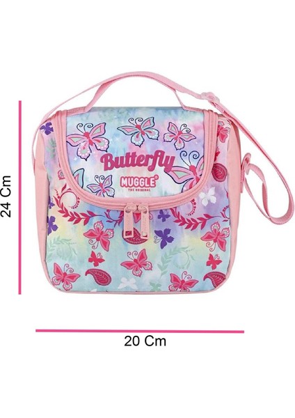 3 Bölmeli Butterfly Okul Çantası + Termoslu Beslenme Çantası modelleri