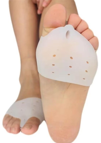 Beyaz Ayak 5 Parmak Parmağı Ayıran Silikon Makaralı Bunyon Makaralı Parmak Ayırıcı Nasır Koruyucu indirimleri