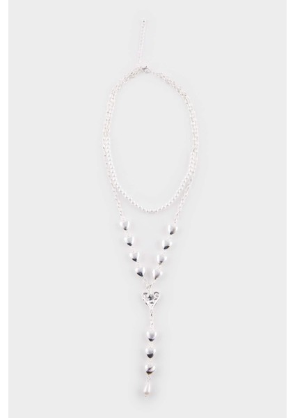 Kadın Kalpli 2'li Silver Kolye fırsatları