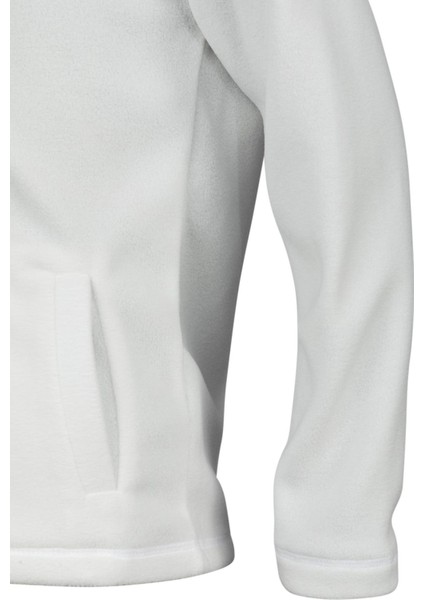 Crystal Çocuk Tam Fermuarlı Ince Polar Sweatshirt Beyaz fırsatları