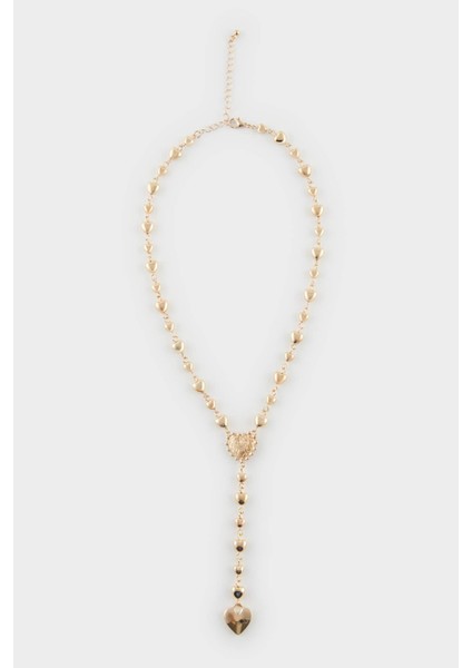 Kadın Kalpli Gold Kolye E6469AXNS fırsatları