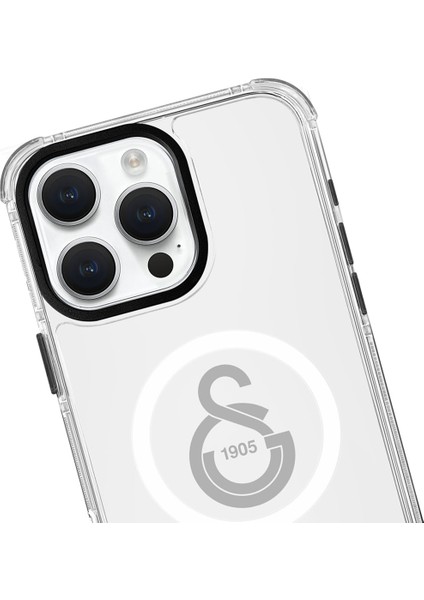 iPhone 16 Pro Max Uyumlu Galatasaray Tek Renk Gri Arma Magsafe Lisanslı Telefon Kılıfı fiyatları