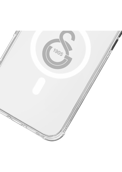 iPhone 16 Pro Max Uyumlu Galatasaray Tek Renk Gri Arma Magsafe Lisanslı Telefon Kılıfı modelleri