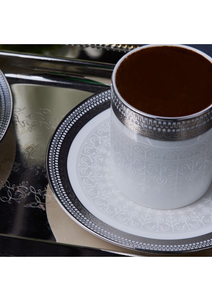 Royal Bone Kate 6 Kişilik Kahve Fincan Takımı 90 ml