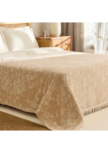 Grasy Çift Kişilik Jakar Müslin Pike Bej modelleri