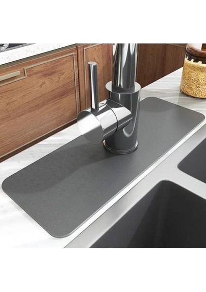 2 Adet Su Emici Sihirli Mutfak Banyo Musluk Matı Lavabo Kenar Matı