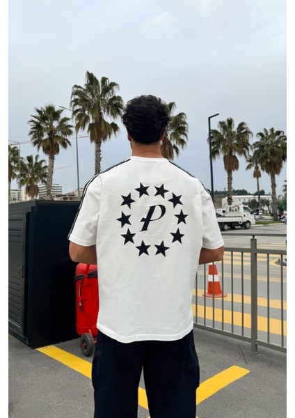 Members Only Baskılı Ekru Tişört modelleri