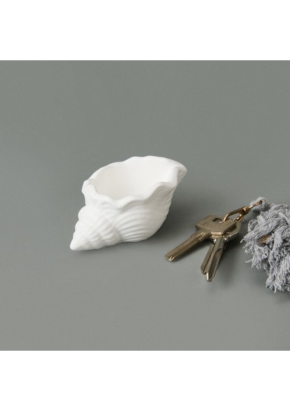 Deco Nautilius Dekor - Beyaz - 10 cm