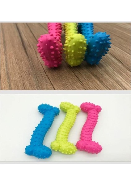 3 Adet Kemik Şekilli Renkli Tırtıklı Köpek Diş Kaşıma Isırma Aparatı Köpek Kemiği modelleri