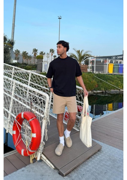 Basic Siyah Oversize Tişört fiyatları
