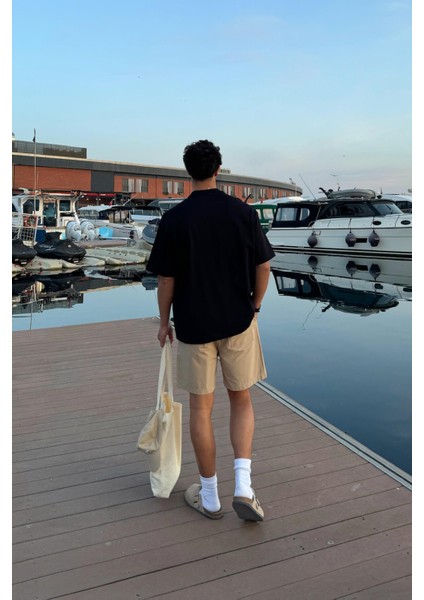 Basic Siyah Oversize Tişört modelleri