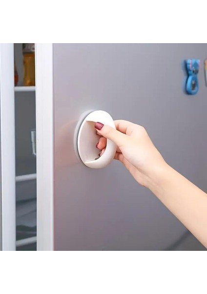 3 Adet Mobilya Hırdavat Kulp Sap Pencere Kapı Dolap Kapağı Tutucu Tutacağı Yapışkanlı Tutacak Kulp