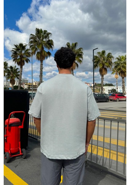 Basic Gri Oversize Tişört