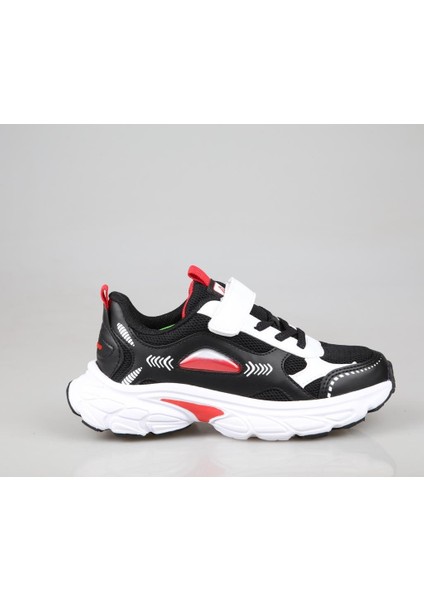 Pepino 1866 Siyah-Kırmızı Çocuk Sneakers