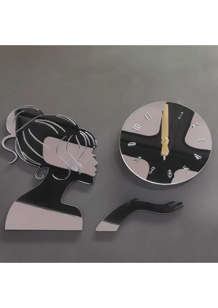 Mishe Tasarım Genç Kız Çocuk Odası Duvar Saati indirimleri