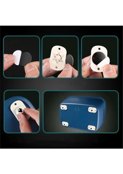 8 Adet Yapışkanlı 360 Derece Döner Tekerlek Bilyeli Eşya Kaydırma Aparatı Kolay Taşıma Bilyeleri