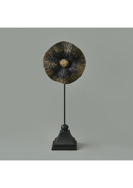 Deco Begonvil Dekor - Siyah / Gold - 32 cm