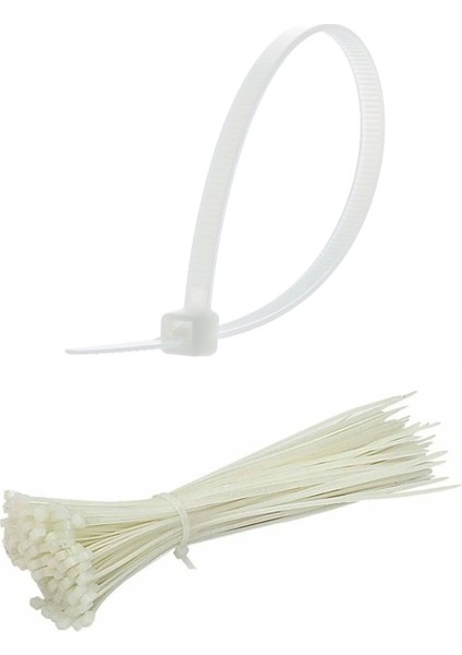 100 Adet Plastik Cırt Kelepçe Kablo Bağı Kablo Düzenleyici-4.8 x 380 mm (4887) fiyatları