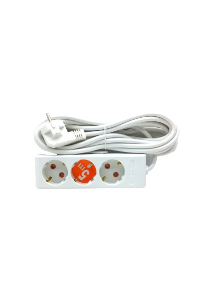3lü 5 mt.uzatma Kablo Grup Priz (4767) - MCT7015-5084