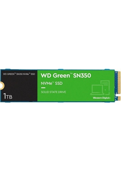 1TB Green SN350 WDS100T3G0C 3200-2500MB-s PCIe NVMe M.2 SSD Disk