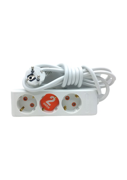 3lü 2mt.uzatma Kablo Grup Priz (4767) - MCT7625-5496