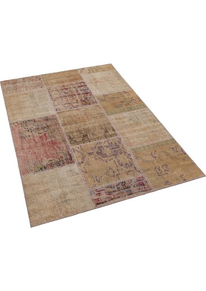 Modern El Dokuma Patchwork Halı Vintage Detaylı ÖLÇÜ;120 x 180 fırsatları