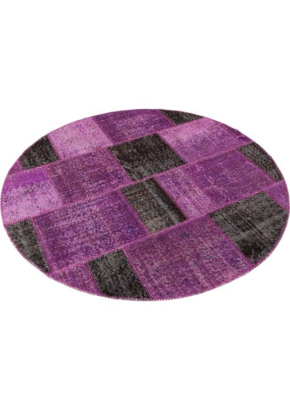 Modern El Dokuma Patchwork Halı Renkli Ölçü;150 x 150 fiyatları