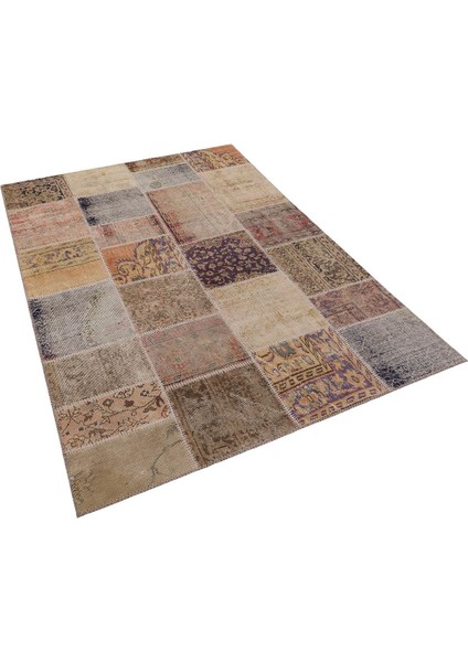 Modern El Dokuma Patchwork Halı Vintage Detaylı ÖLÇÜ;160 x 230 fırsatları