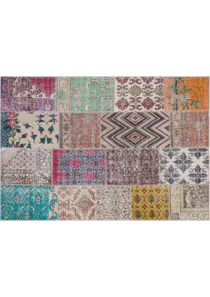 Modern El Dokuma Patchwork Halı Multi ÖLÇÜ;160 x 230
