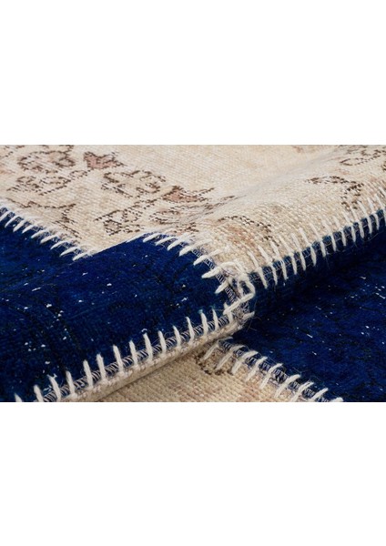 Modern El Dokuma Patchwork Halı Bej ÖLÇÜ;170 x 240
