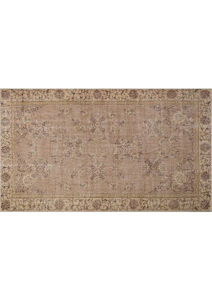 El Dokuma %100 Yün Türk Vintage Halı Yerli Üretim ÖLÇÜ;146X257