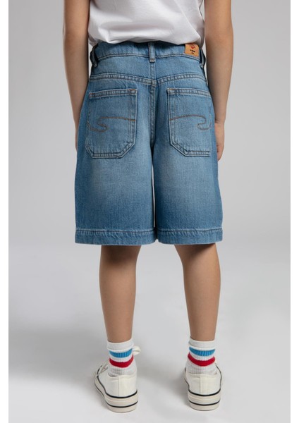 Chester 1 Erkek Çocuk Jean Şort Denim